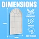 image 3 of Window Style Mirror Living Room Decor Hallway Home Panel Wall Glass 70cm Garden