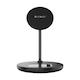 image 4 of SilverLabel 2 in 1 Wireless Charging Stand Black