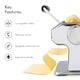 image 3 of VonShef Fresh Pasta Maker, Manual Roller with Adjustable Thickness Settings