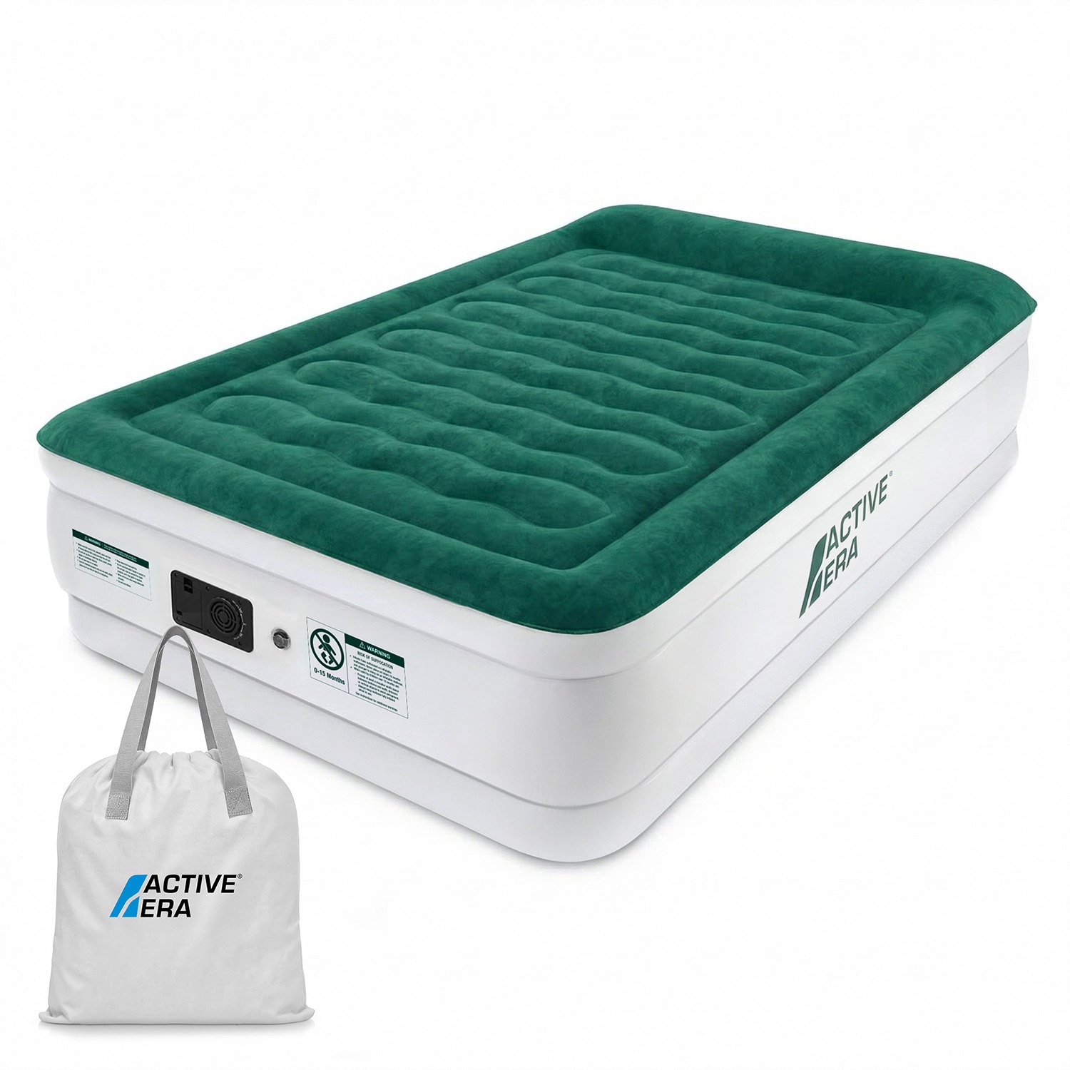 Active Era Double Size Comfort Plus Air Bed - Green White