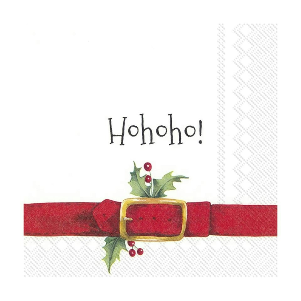 IHR Lunch Napkins Hohoho 33cm 3ply 20 Pack