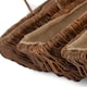 image 5 of Set of 3 Rectangular Unpeeled Willow Garden Trug With Hessian Lining | Brown | Brown | Set of 3