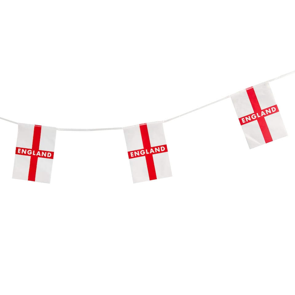 Hootyballoo England PE Flag Bunting 6m