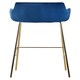 image 2 of Tamzin Blue Velvet Low Back Bar Chair Blue