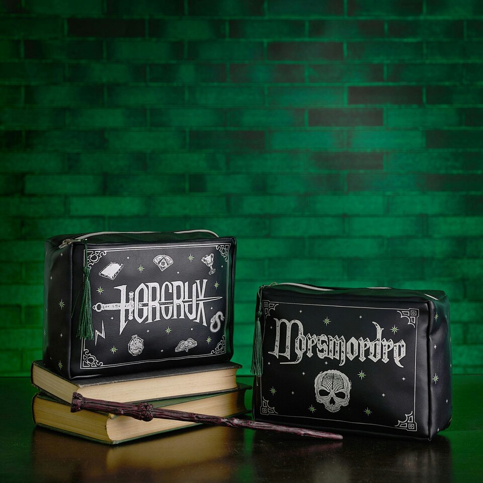 image 1 of Warner Bros Harry Potter Dark Arts Wash Bag - Horcrux Black