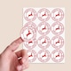 image 2 of Christmas White North Pole Round Stickers 60mm - Sheet of 12