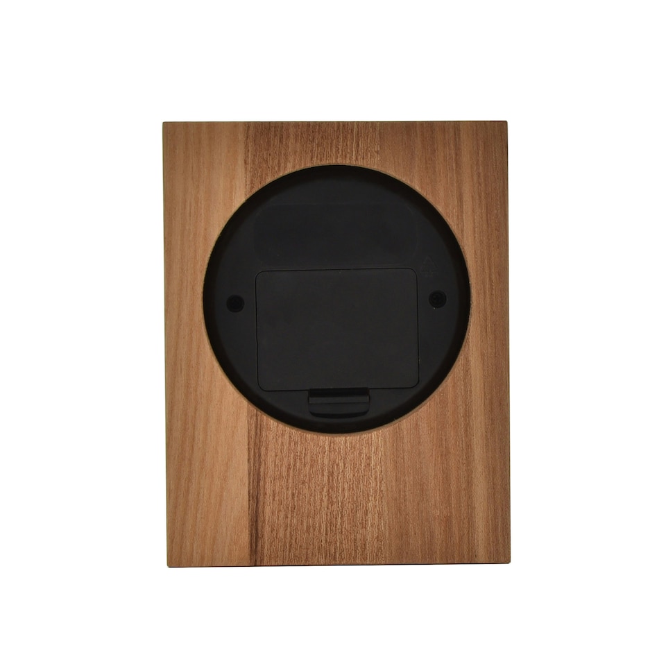 image 1 of Wm.Widdop Wood & Metal Mantel Clock Baton Dial Brown | Silver