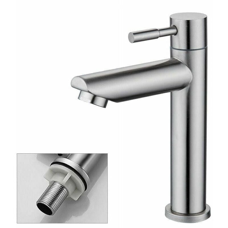 Bathroom faucets cold water only sink faucets ovable for cleaning or replacementvessel sink faucet