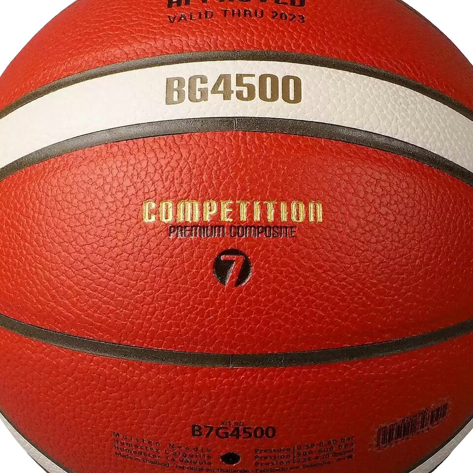 image 1 of Molten 4500 Premium Leather Basketball - Tan/White - 7