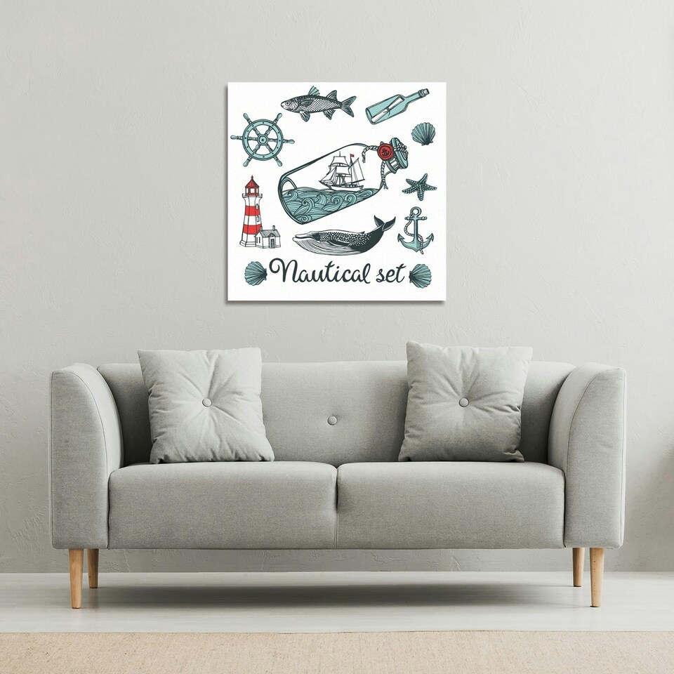 image 1 of Nauticle Items (Canvas Print) 77 x 77 x 4cm