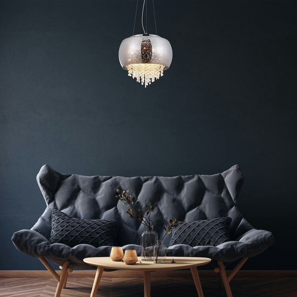 image 1 of Milagro Pendant Lamp Starlight 3XE14 Chrome