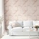 image 3 of Muriva Elysian Marble Wallpaper - Pink - 10m x 0.5m