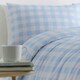 image 2 of Portfolio Home Gingham Check Bedding Duvet Cover Set With Pillow Cases Blue | Super King