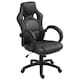 image 1 of Vinsetto PU Leather Racing Gaming Chair, Swivel Home Office Gamer Chair Gray