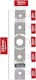 image 3 of SPARES2GO Blade Support Bracket Holder for Mountfield 625M 725M 725V 725VH 725VM R25M R25V Ride on Lawnmower