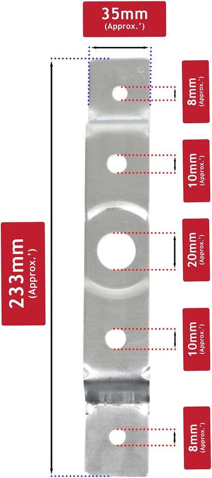 image 1 of SPARES2GO Blade Support Bracket Holder for Mountfield 625M 725M 725V 725VH 725VM R25M R25V Ride on Lawnmower