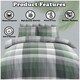 image 4 of VELVETIO Dartmouth Check Complete Duvet Cover Set with Fitted Sheet Soft Polycotton Bedding Sets Multi | Single