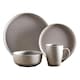 image 1 of Barbary & Oak Avena 16 Piece Dinnerware Set Grey