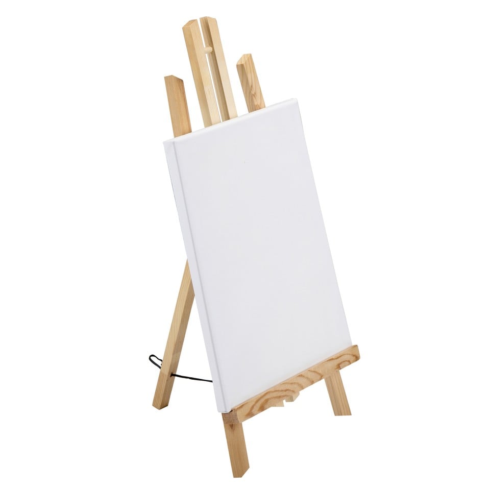 image 1 of Wooden Table Tripod Artist Easel Painting Display Portable Adjustable Folding