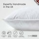 image 2 of Homescapes Luxury Duck Feather Cushion Pad Insert Inner 50 x 30 cm (20 x 12 inches) - Pack of 4 | White | 50 x 30 cm (20 x 12")