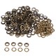 image 1 of 20mm Brass Eyelets with Washers for Arts & DIY Projects - 50 Pcs