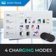 image 5 of Adesso 15W Max Qi-Certified Dual 2-Coil Wireless Fast Charging Pad