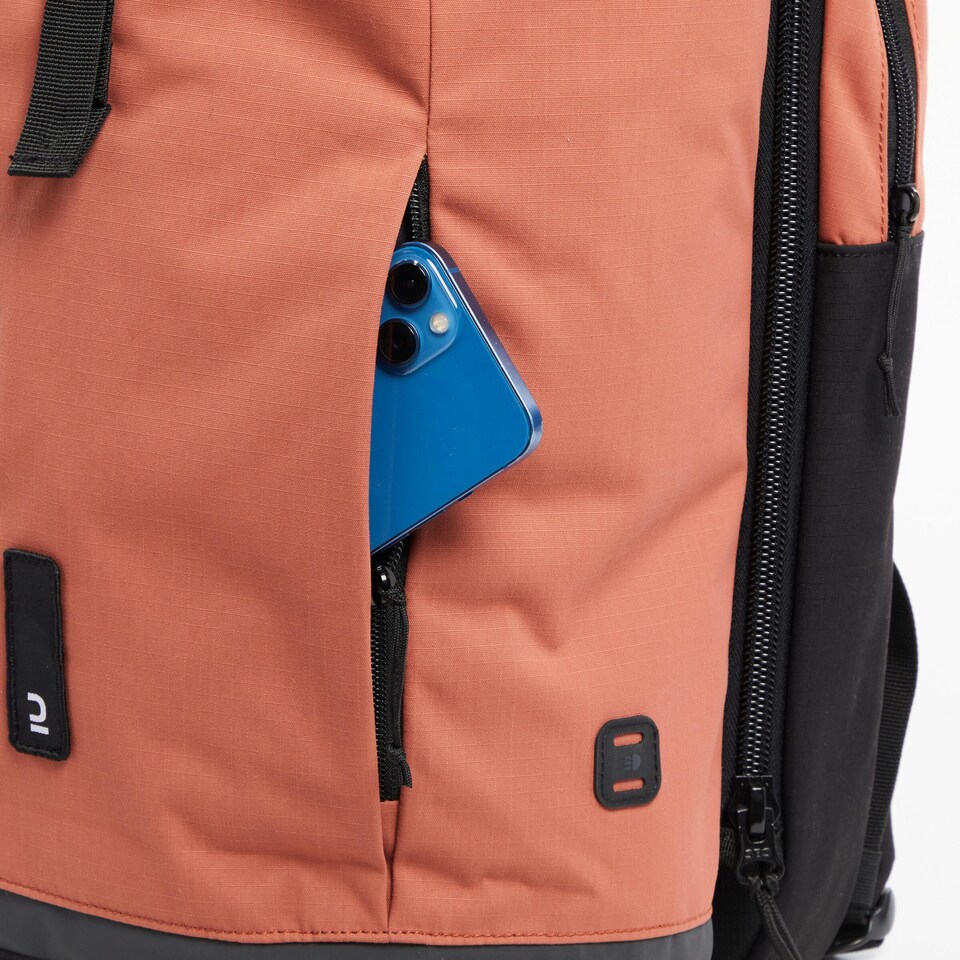 image 1 of Decathlon 27 L Cycling Double Pannier Rack Backpack