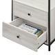 image 6 of Alva Open Wardrobe with 2 Drawers White | White Oak