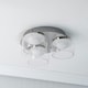 image 1 of ValueLights Alissa Polished Chrome IP44 3 Way Clear Glass Integrated LED Ceiling Light