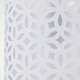 image 7 of First Choice Lighting Chrome Arched Table Lamp with White Laser Cut Shade Chrome | White