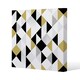 image 1 of Gold & Black Geometric Triangles (Canvas Print) 90 x 90 x 4cm