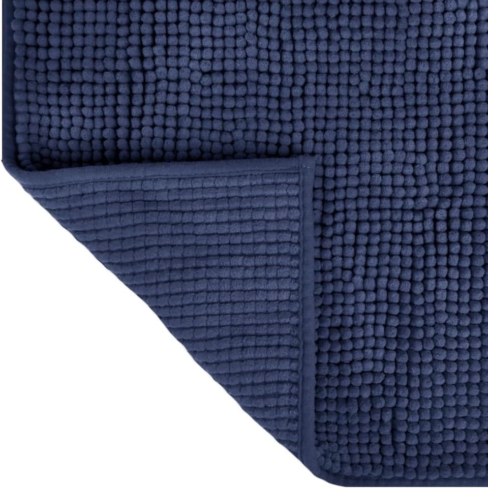 image 1 of Chenille Bobble Bath Mat Non-Slip 50 x 80cm - Sage Green