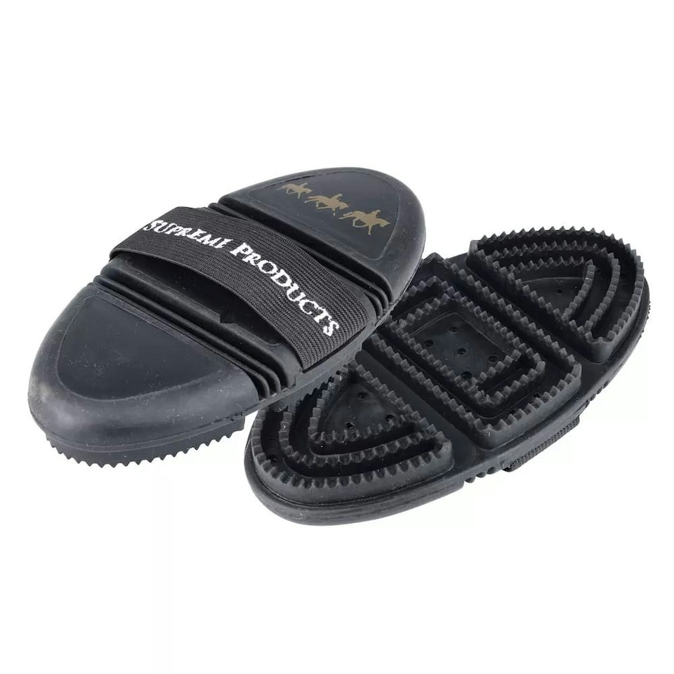 Supreme Products Pro Groom Horse Curry Comb - Black/Gold - One Size