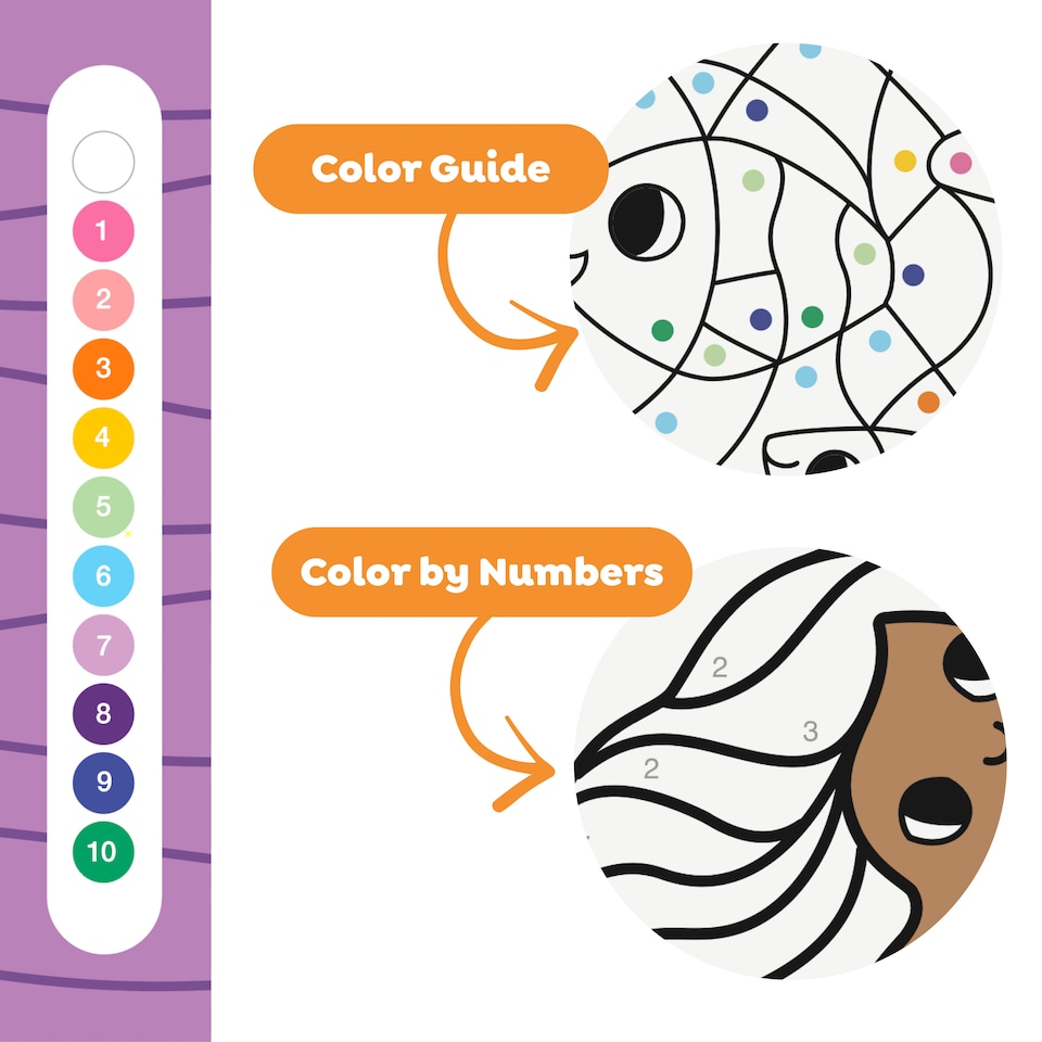 image 1 of Colour By Numbers - Mermaids and Friends