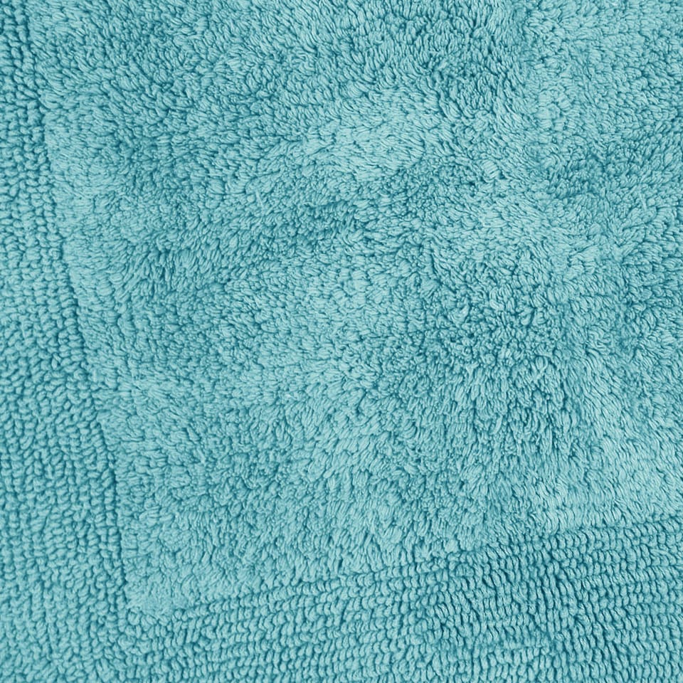 image 1 of Heavyweight Reversible Square Bath Mat | Green | Turquoise