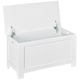 image 1 of HOMCOM Storage Box Toy Chest Cabinet Unit Organizer with Safety Hinges White