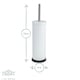 image 5 of Harbour Housewares Mismatched Toilet Brush & Bin Set - White