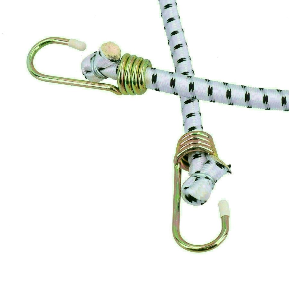 image 1 of 6pc 36" / 900mm Heavy Duty Bungee Cord Strap Tie Down Holder Metal Hooks