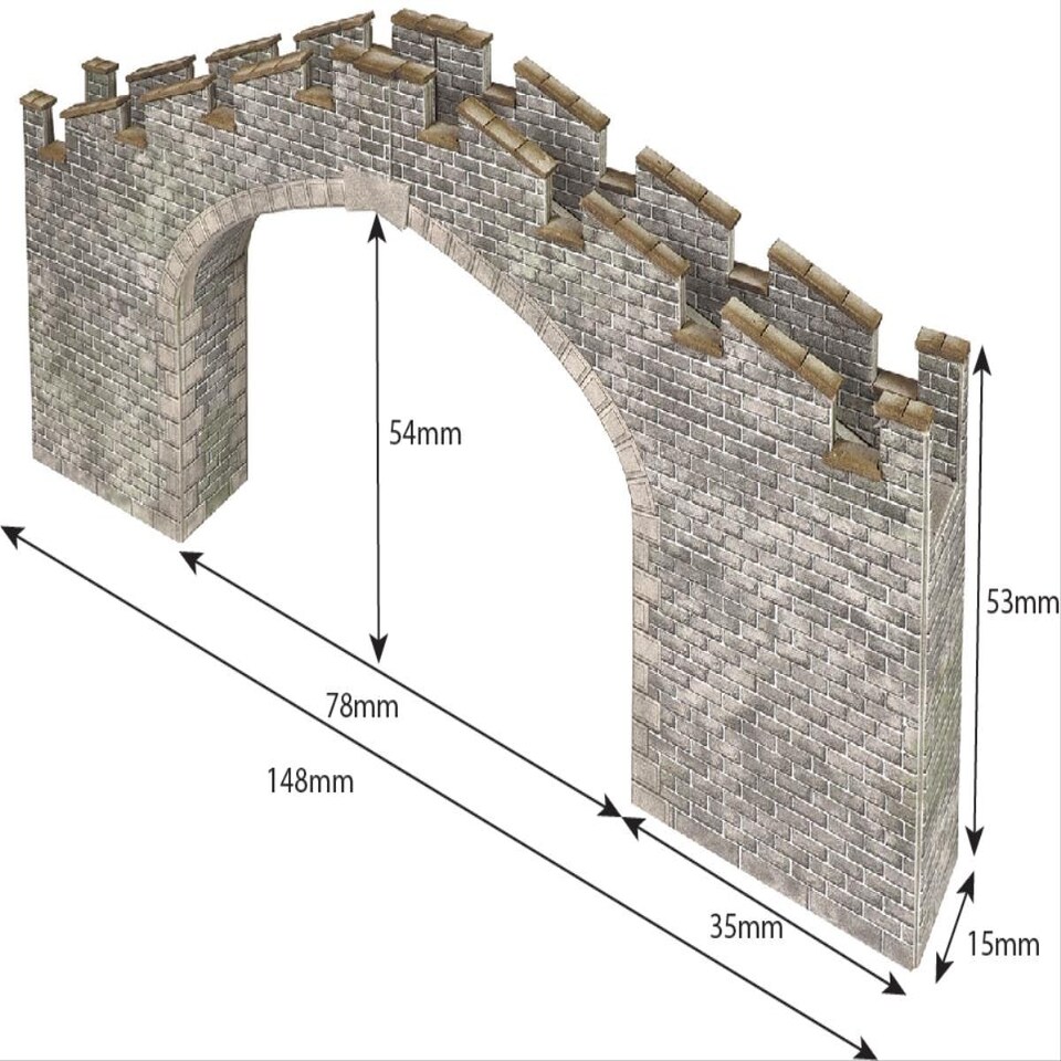 image 1 of Metcalfe Castle Wall Bridge Card Kit
