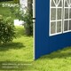 image 4 of Outsunny Gazebo Side Panels for 3x3(m) or 3x4m Pop Up Gazebo, 2 Pack, Blue
