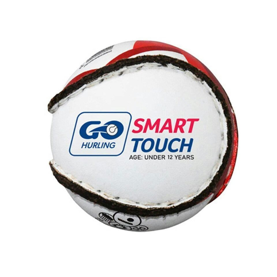 Murphys Smart Touch Hurling Sliotar Ball - White/Red/Black - One Size