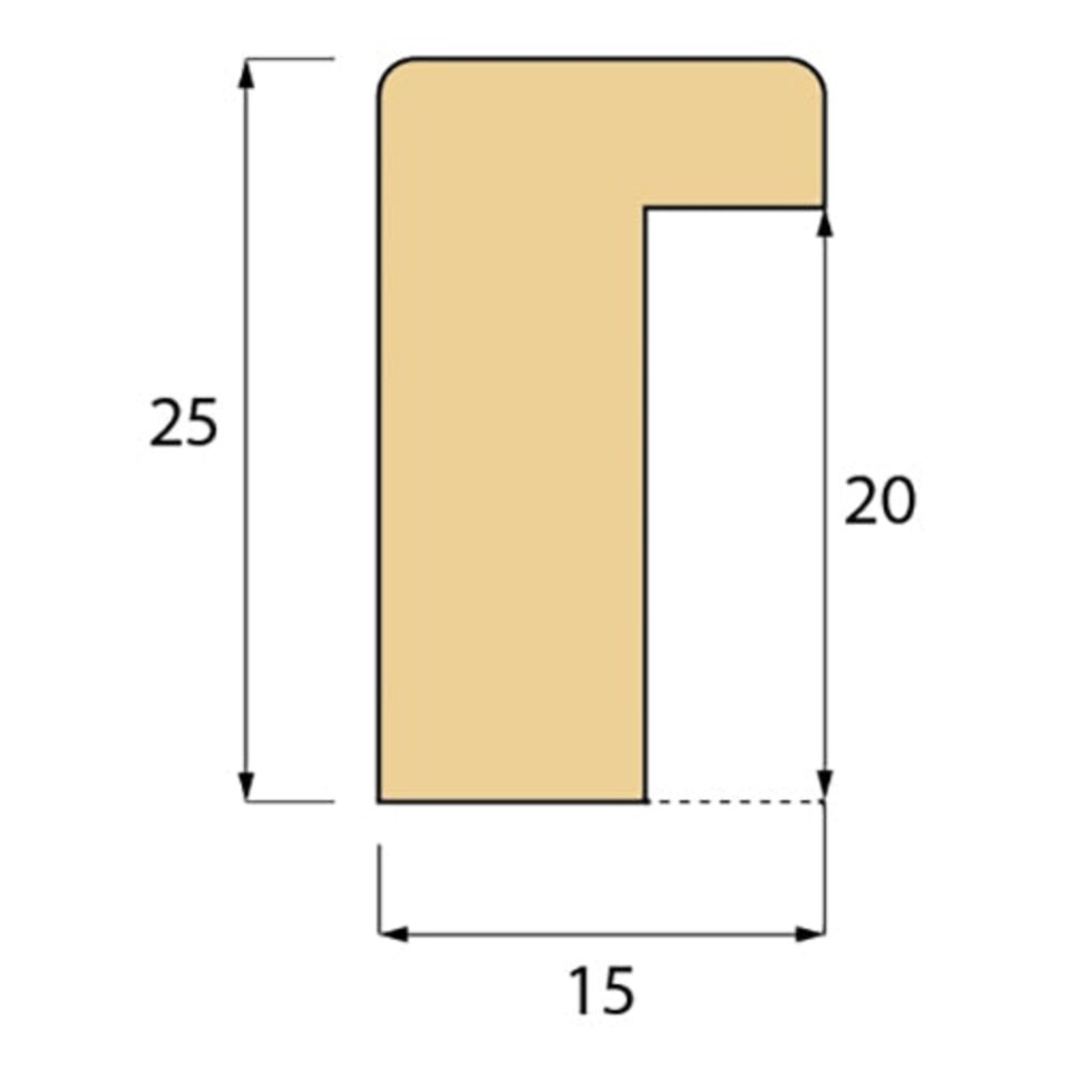 image 1 of Pastel coloured triangles (Picutre Frame) Brown | M