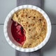 image 8 of Wm Bartleet & Sons Porcelain Round Pie Dish with Crinkle Crust Rim Red | Red