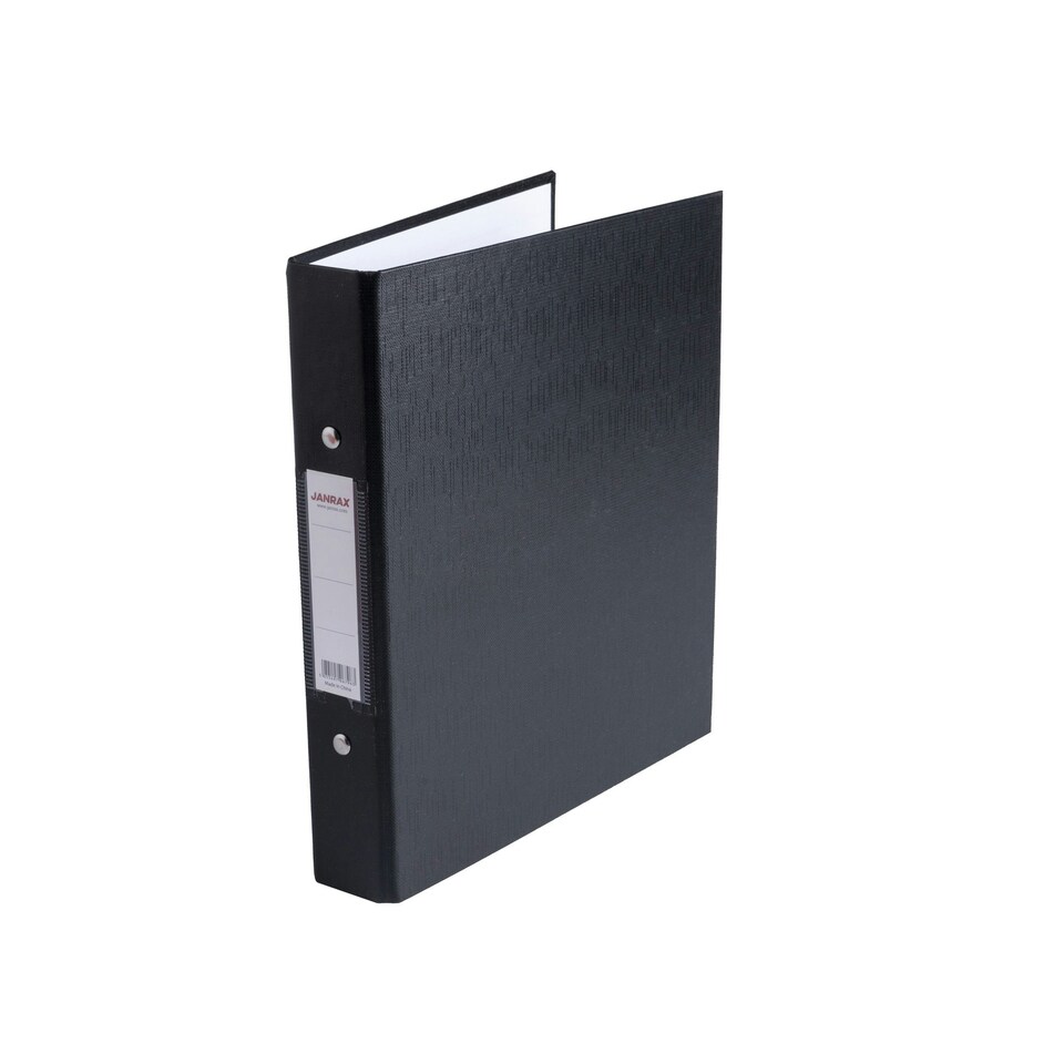 image 1 of A5 Black Paper Over Board Ring Binder by Janrax