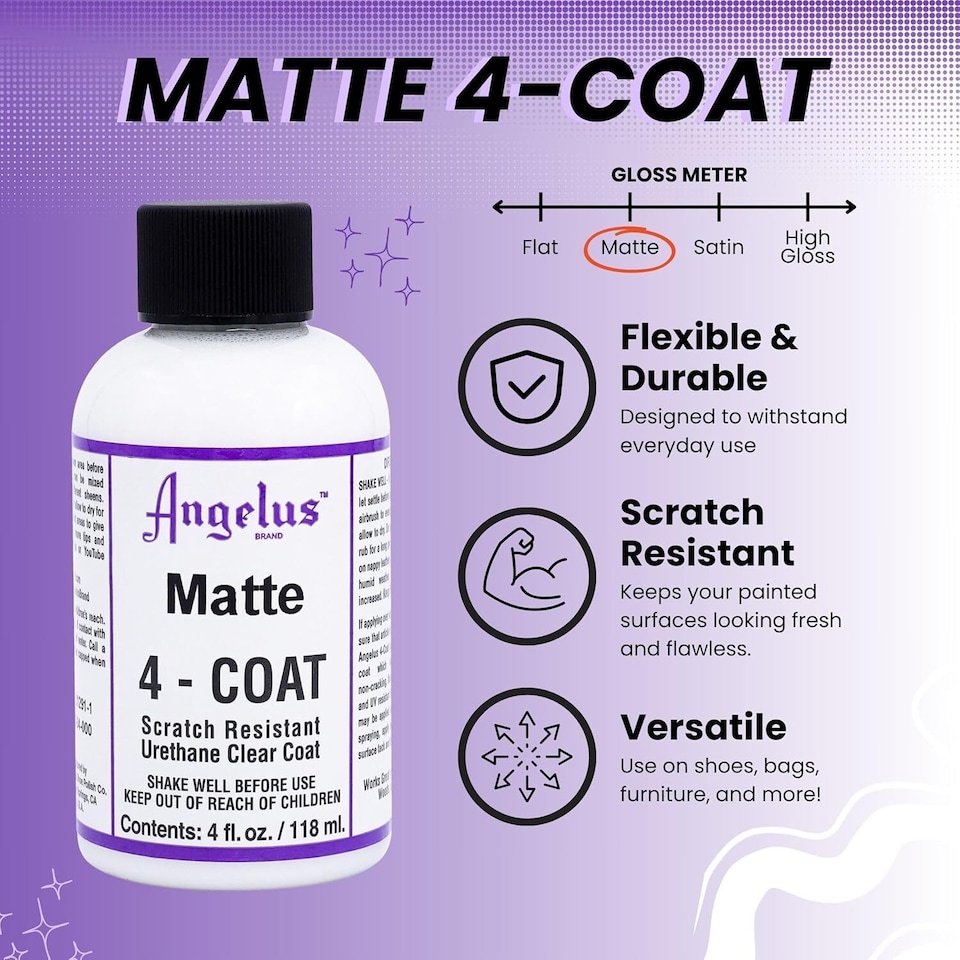 image 1 of Angelus 4-Coat 902 Matte Finisher - Scratch-Resistant Sealer