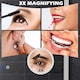 image 3 of kleankin LED Lighted Bathroom Mirror with 3X Magnifying Mirror, Anti-Fog