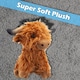 image 10 of Highlands Cow Soft Toy Cute Plushie Huggable Cuddly Stuffed Toy Gift 23cm Brown