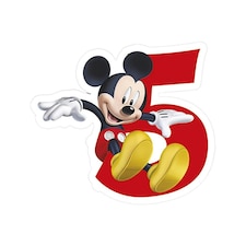 Mickey Mouse Clubhouse 5 Candle - Red/White/Black - One Size