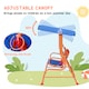 image 4 of Outsunny 2 Seater Kids Swing Chair, Cowboy Themed with Adjustable Canopy