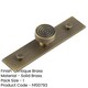 image 2 of Elegant 30mm Antique Brass Cupboard Knob with Plain Backplate - Kitchen Cabinet Knob